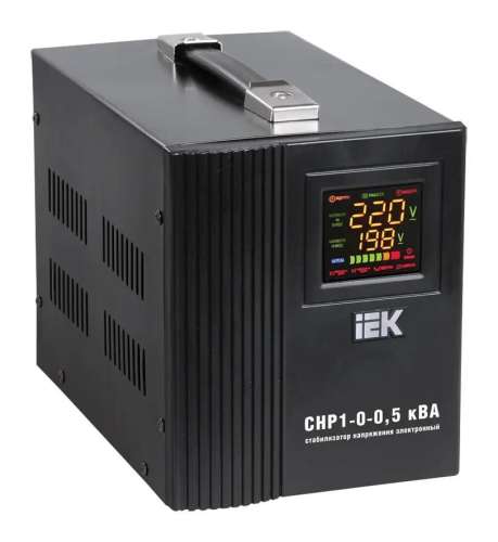 Стабилизатор напряжения IEK Home,  черный [ivs20-1-00500]